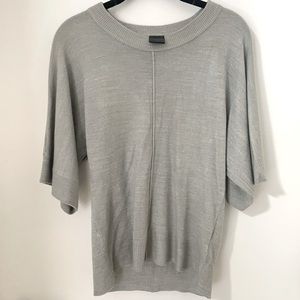 Vice Versa Gray Short Sleeve Sweater